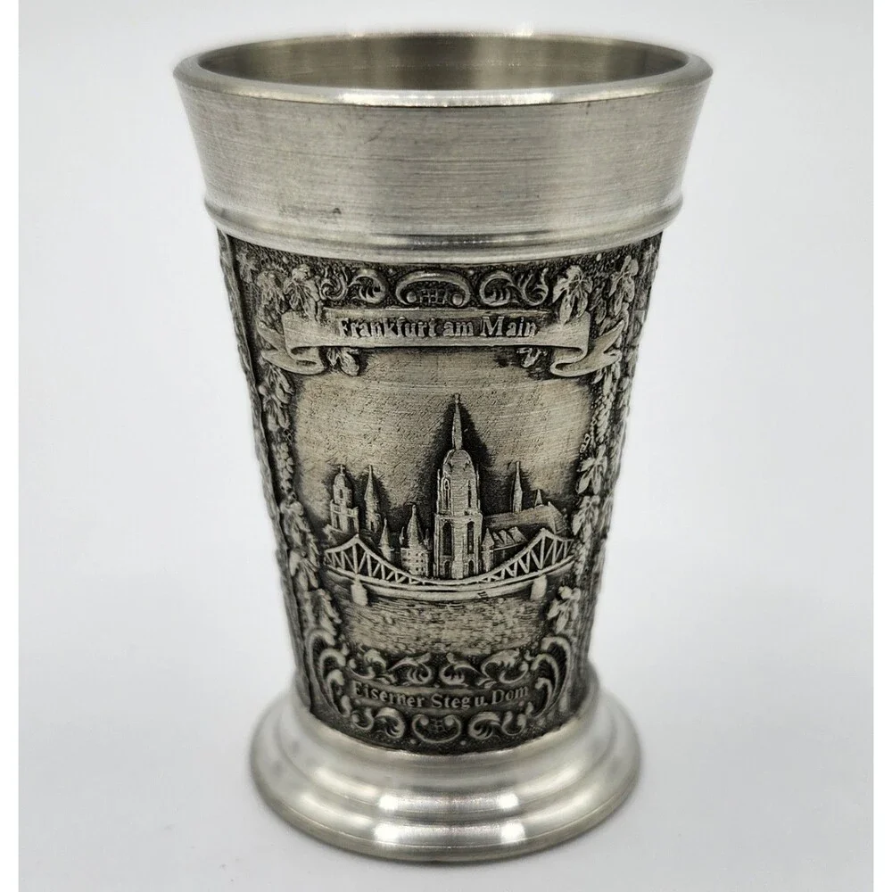 Original Zinn-Becker 95% Zinn Pewter Shot Glass (Frankfurt)